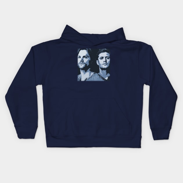 WIN BROS - BLUE Kids Hoodie by GreatSeries